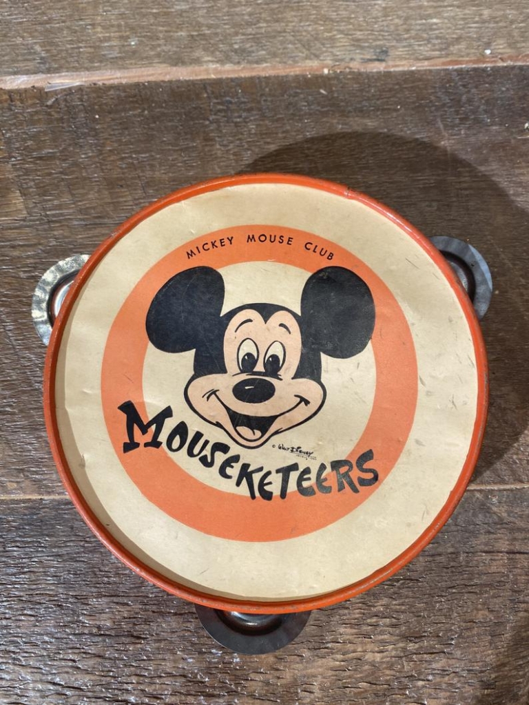 Vintage Mickey Mouseketeeres tambourine